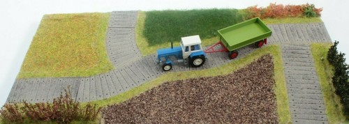 Straße betonplatten trapez - h0,